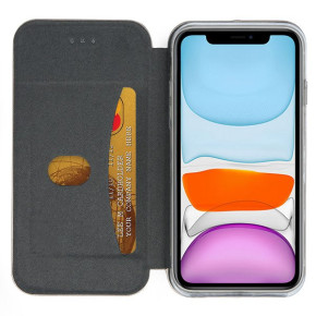 Луксозен кожен калъф тефтер ултра тънък Wallet FLEXI и стойка за Apple iPhone 12 mini 5.4 винен 